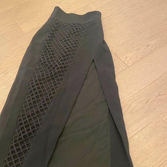 DAVID KOMA Asymmetrical Midi Skirt